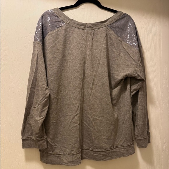 Victoria's Secret Gray Sweatshirt with Sequin Accents - Picture 5 of 8